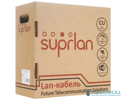 Кабель витой пары UTP SUPRLAN Cat-5e 0,52mm (Бухта 305м)